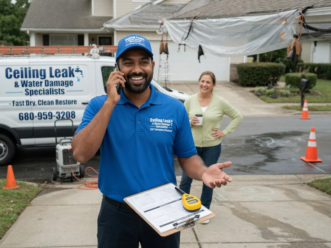 Ceiling Leak Cleanup Elmwood Park, IL FAQs